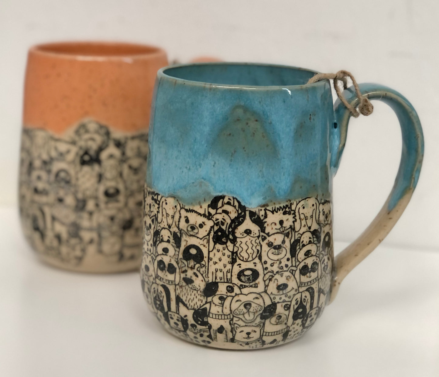 Stoney Ridge Pottery - Dog, Cat & Bird mugs