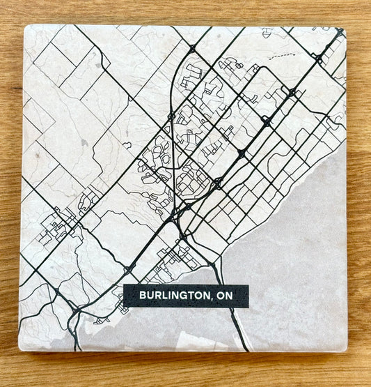 Versatile Coasters CA - Burlington Map -