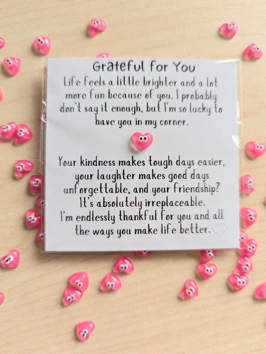 Uplifted Ink - Grateful for You Friendship Card – Mini Appreciation Card