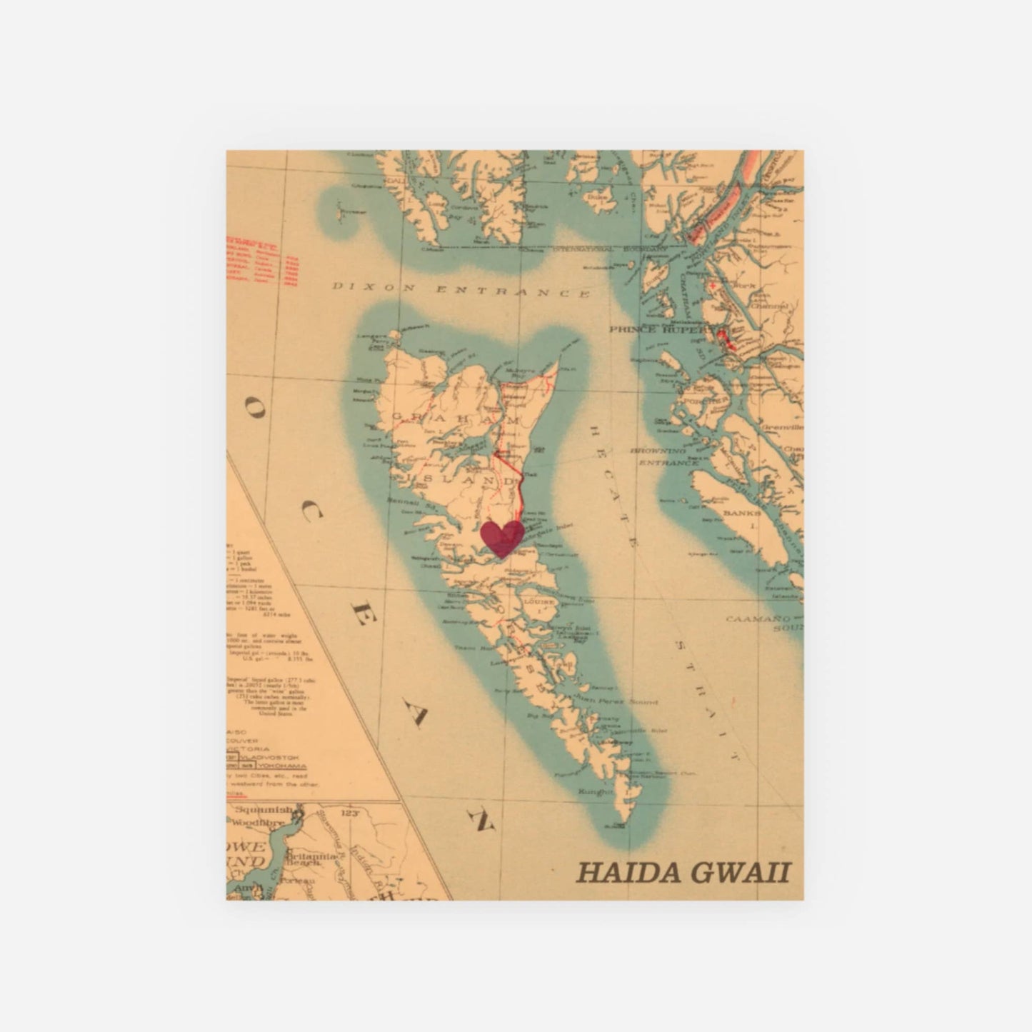 Sadie & June - Burlington area  Map Postcard