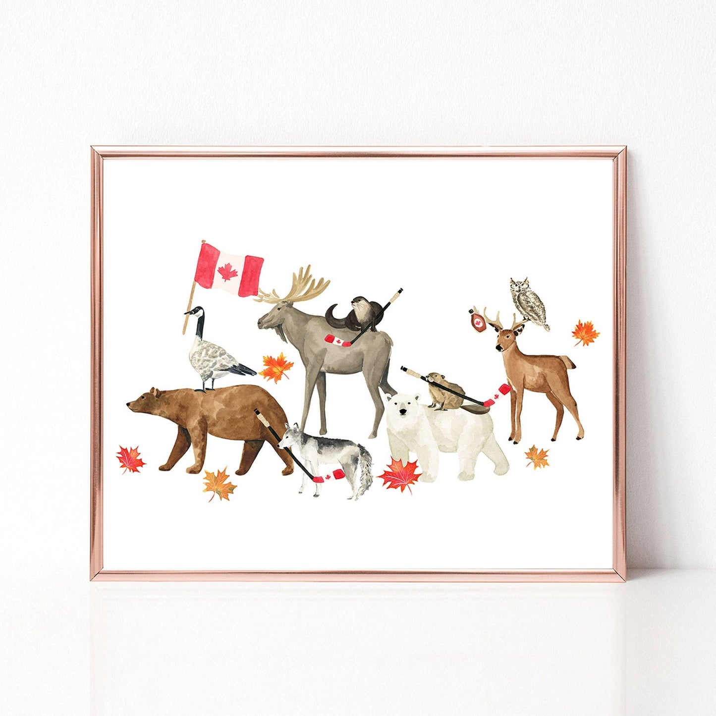 Almeida Illustrations - Team Canada Art Print: 8 x 10
