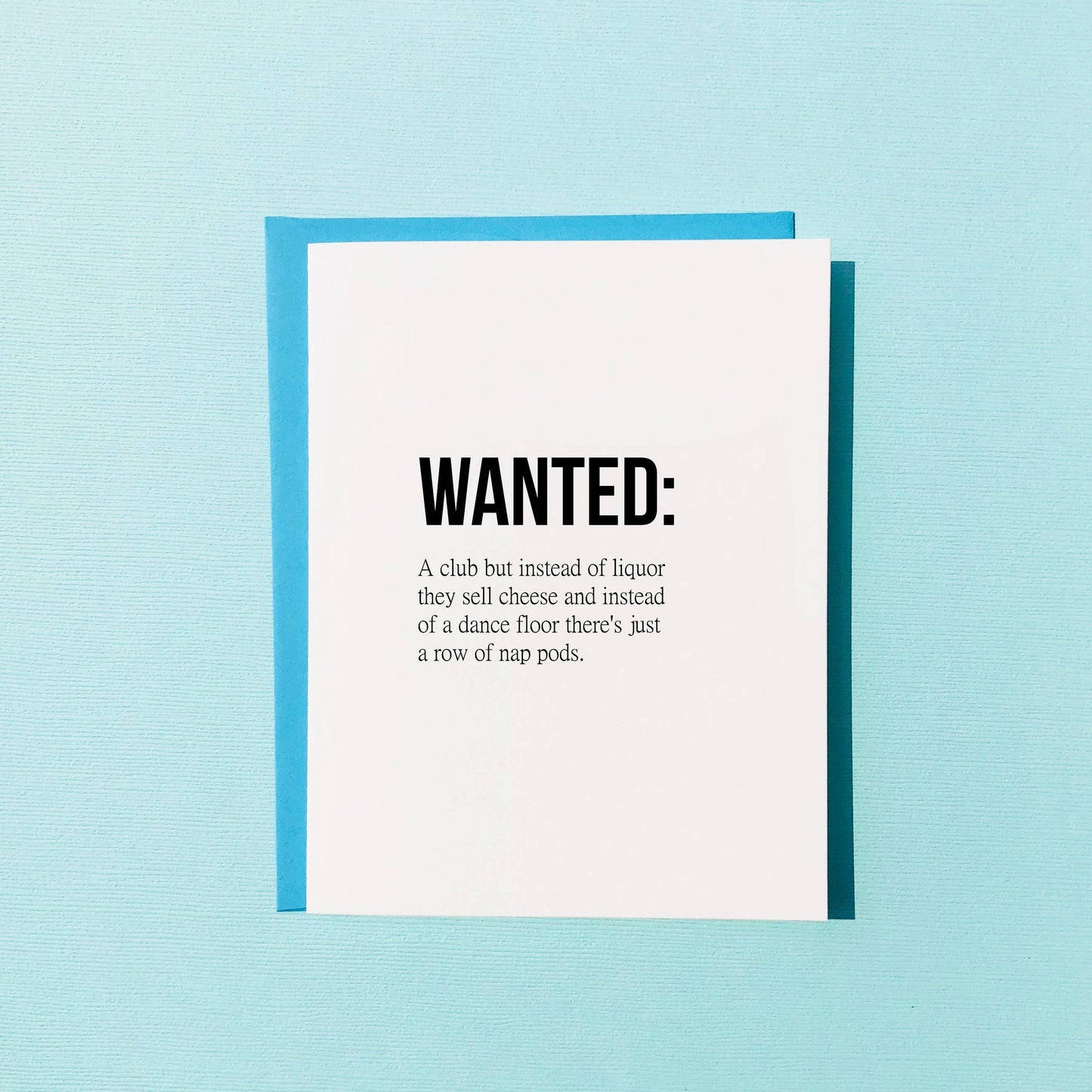 Top Hat and Monocle - Wanted A Club - Funny Birthday Card