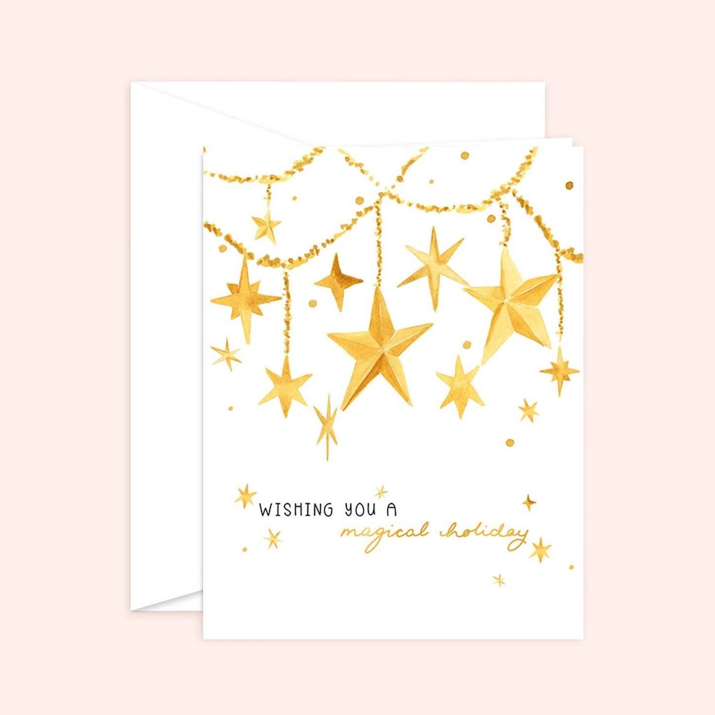 Almeida Illustrations - Magical Christmas Card | Stars: White