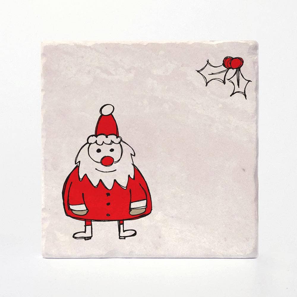 Christmas Cartoons Coasters: 4"x4"