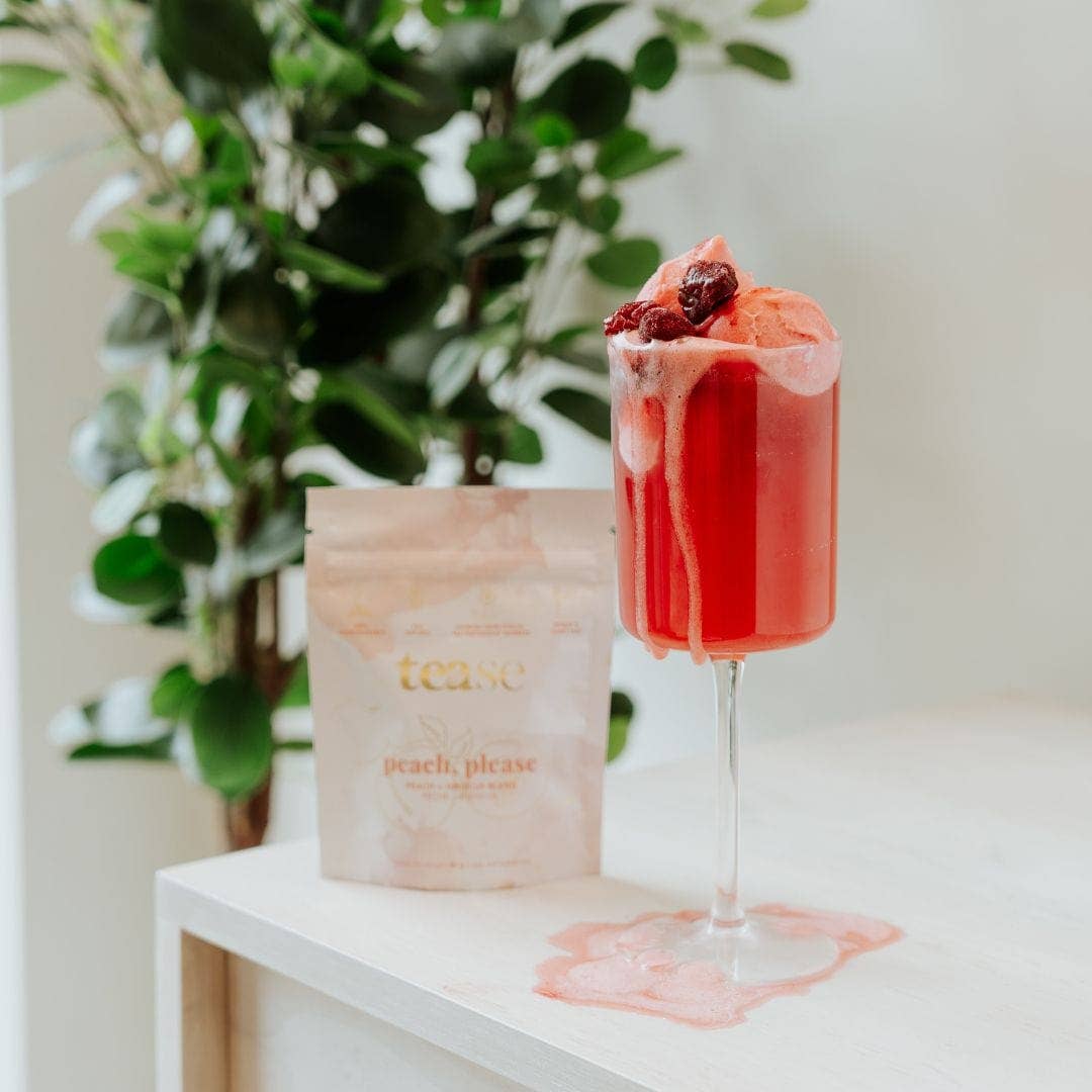 Tease | Wellness Tea Blends + Accessories - Peach Please: Hydration + Skin Support Wellness Tea Blendm