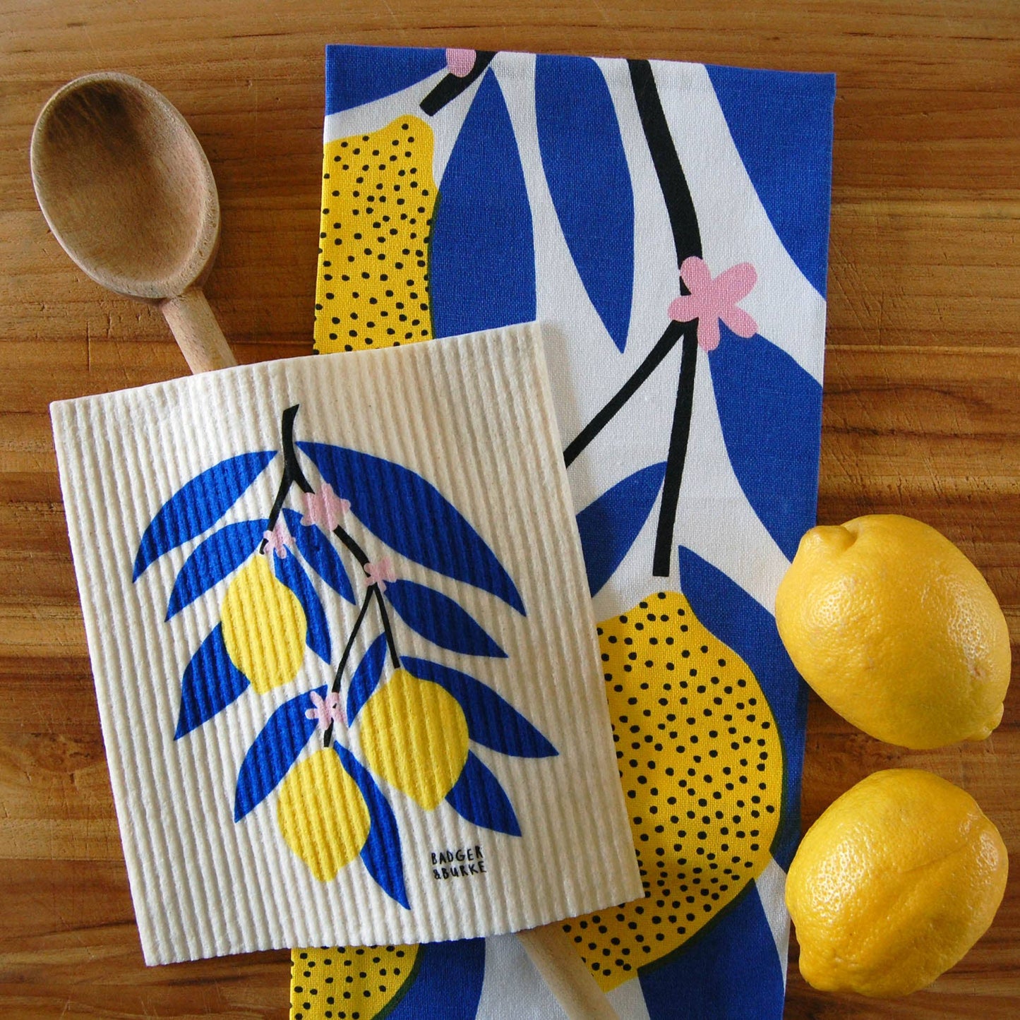 Badger & Burke - Lemon Branch Sponge Cloth