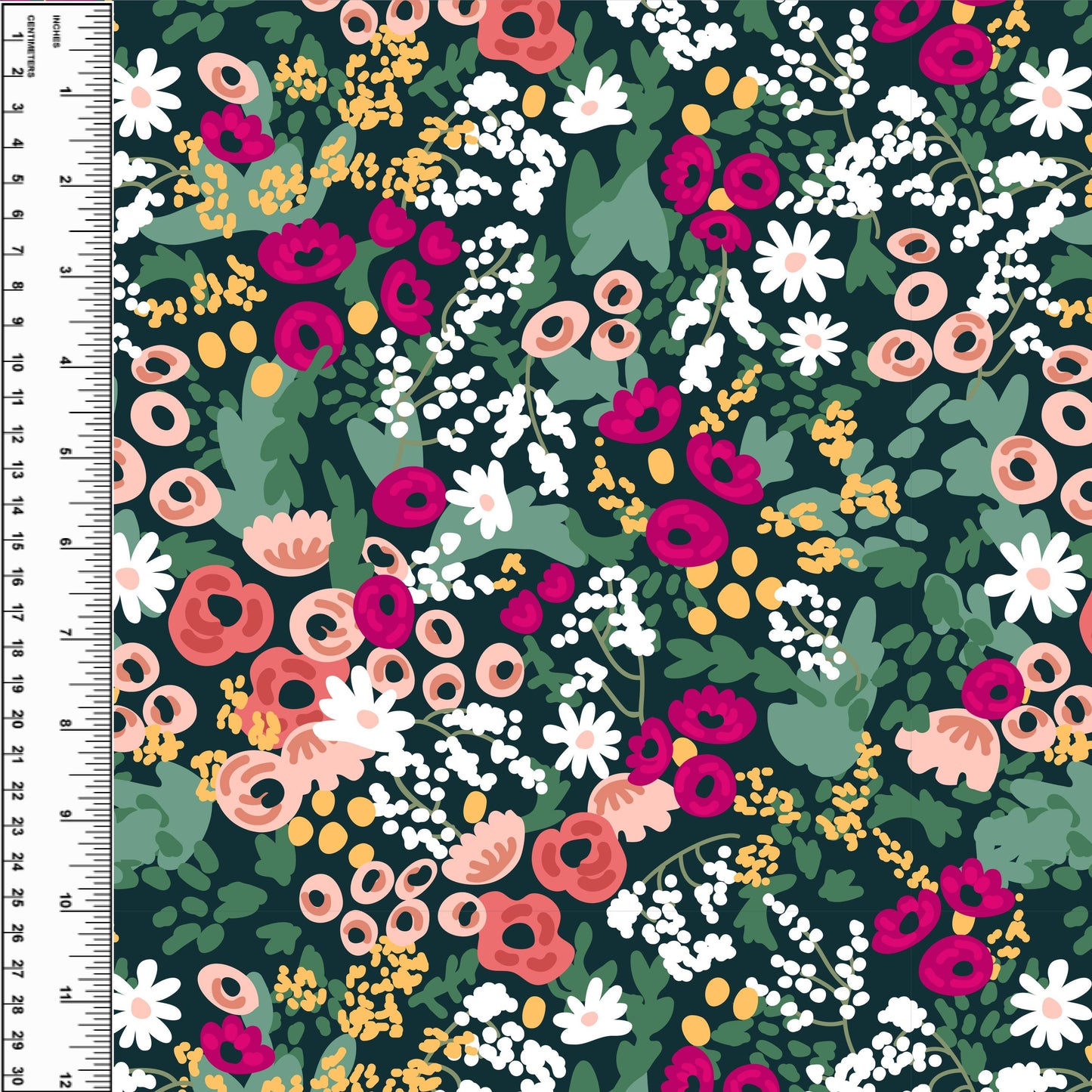Busy Little Stitches - Green Garden Floral Toddler Blanket