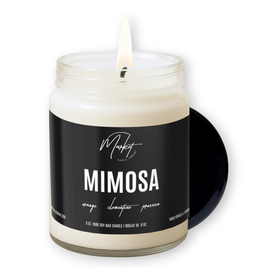 Market Candle Company - MIMOSA SOY CANDLE: 8 oz Single Wick