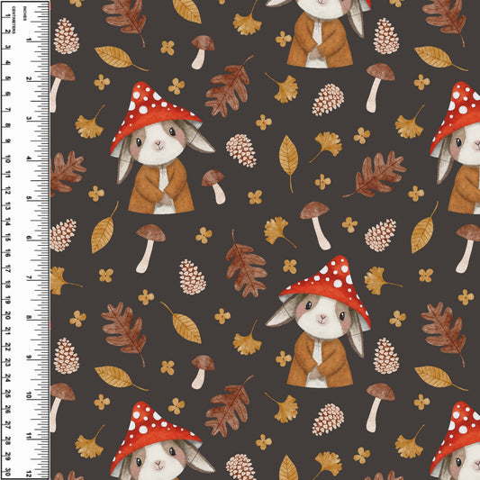 Busy Little Stitches - Mushroom Bunny Toddler Blanket