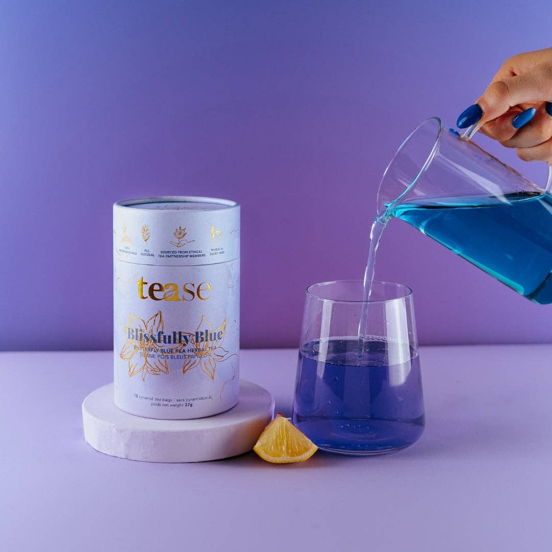 Tease | Wellness Tea Blends + Accessories - Blissfully Blue  | Colour Changing Wellness Tea