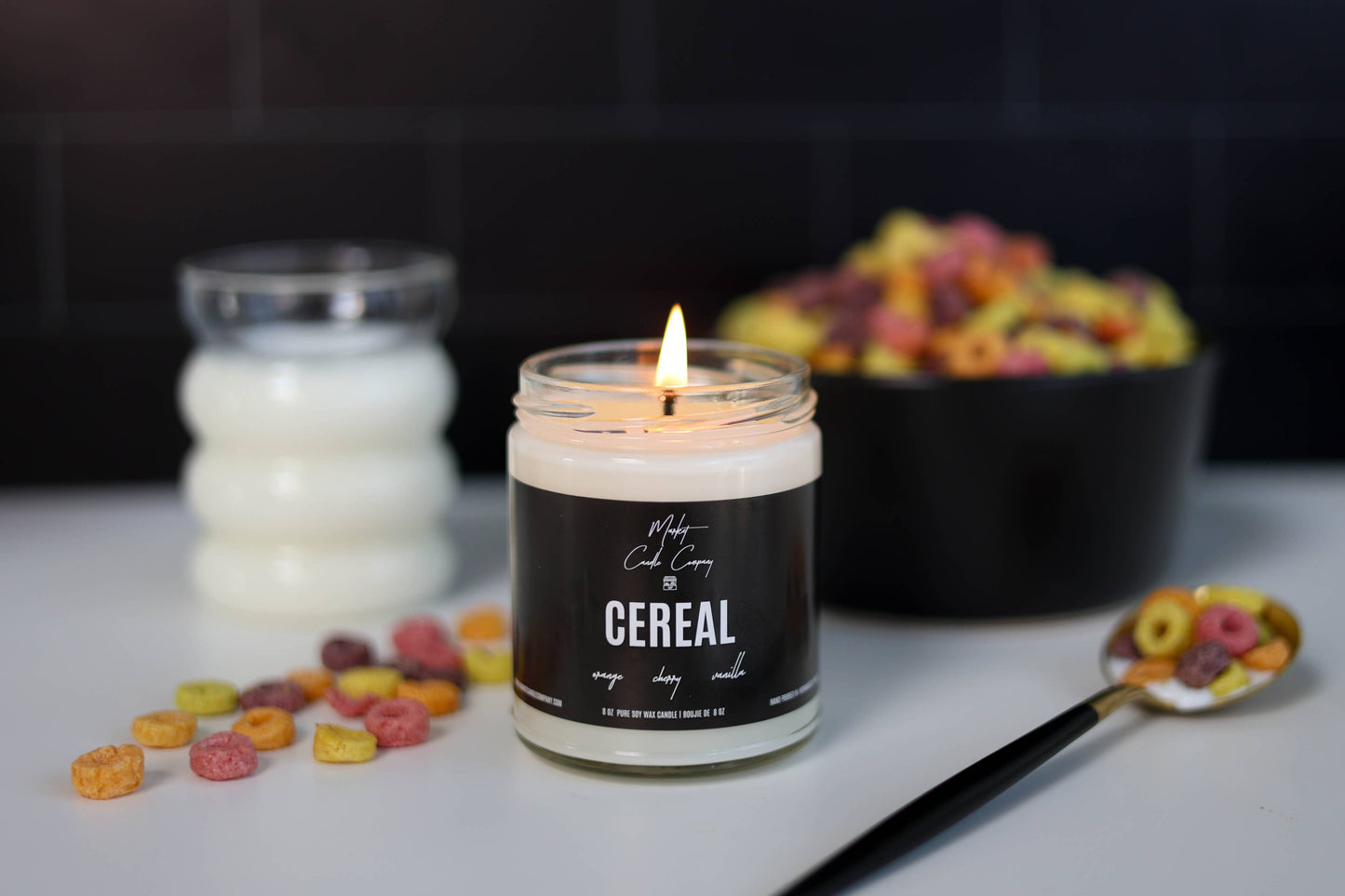 Market Candle Company - CEREAL SOY WAX CANDLE: 8 oz Single Wick