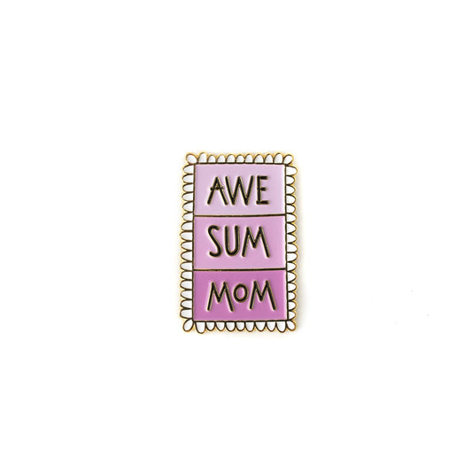 carolyndraws - Awe Sum Mom Enamel Pin