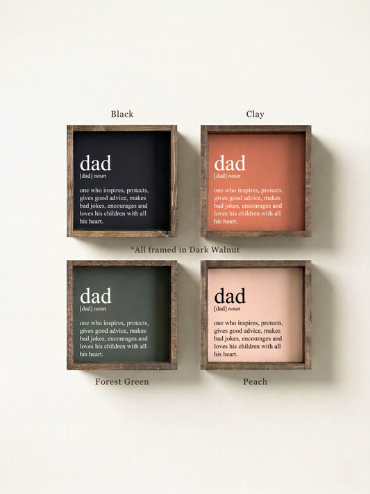 Williamraedesigns - Dad Definition Framed Print