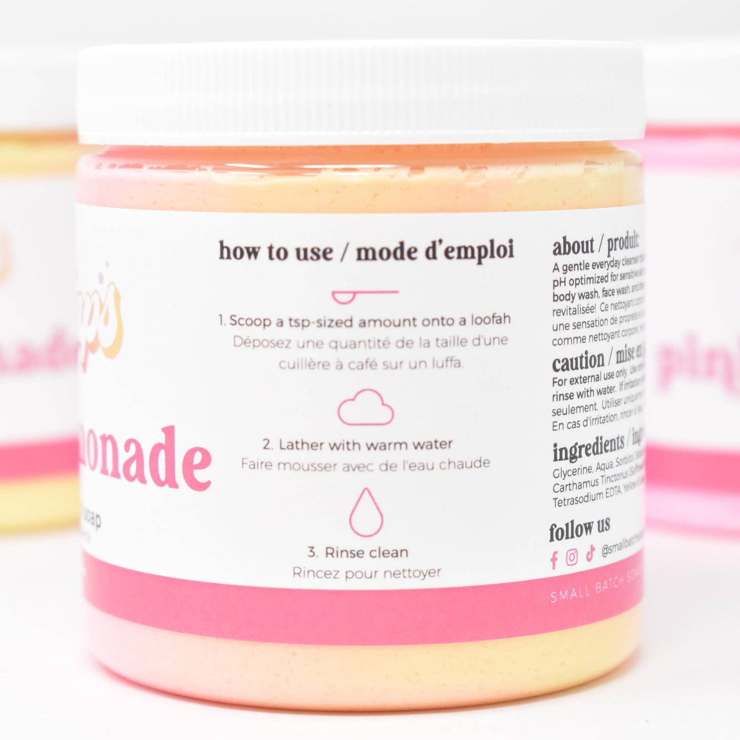 Small Batch Soaps - Pink Lemonade Whipped Soap