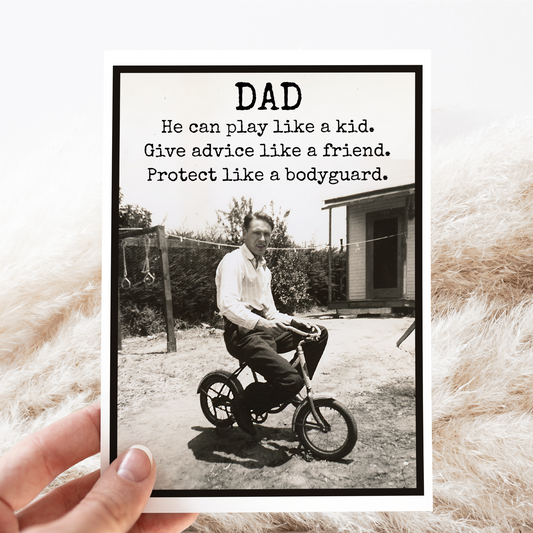 Raven's Rest Studio - Card For Dad. Play Like a Kid. Father's Day. Birthday.