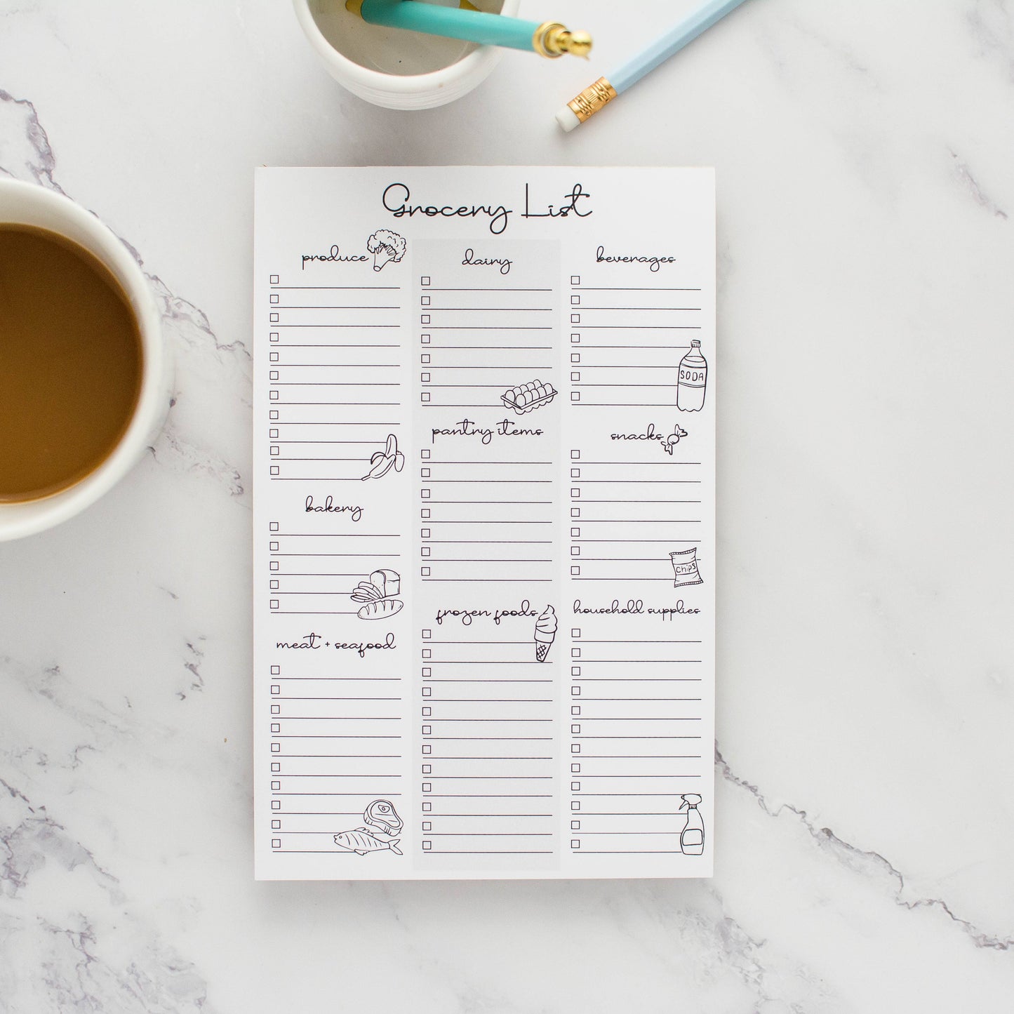 Jaybee Design - Grocery List - 25 pg Notepad