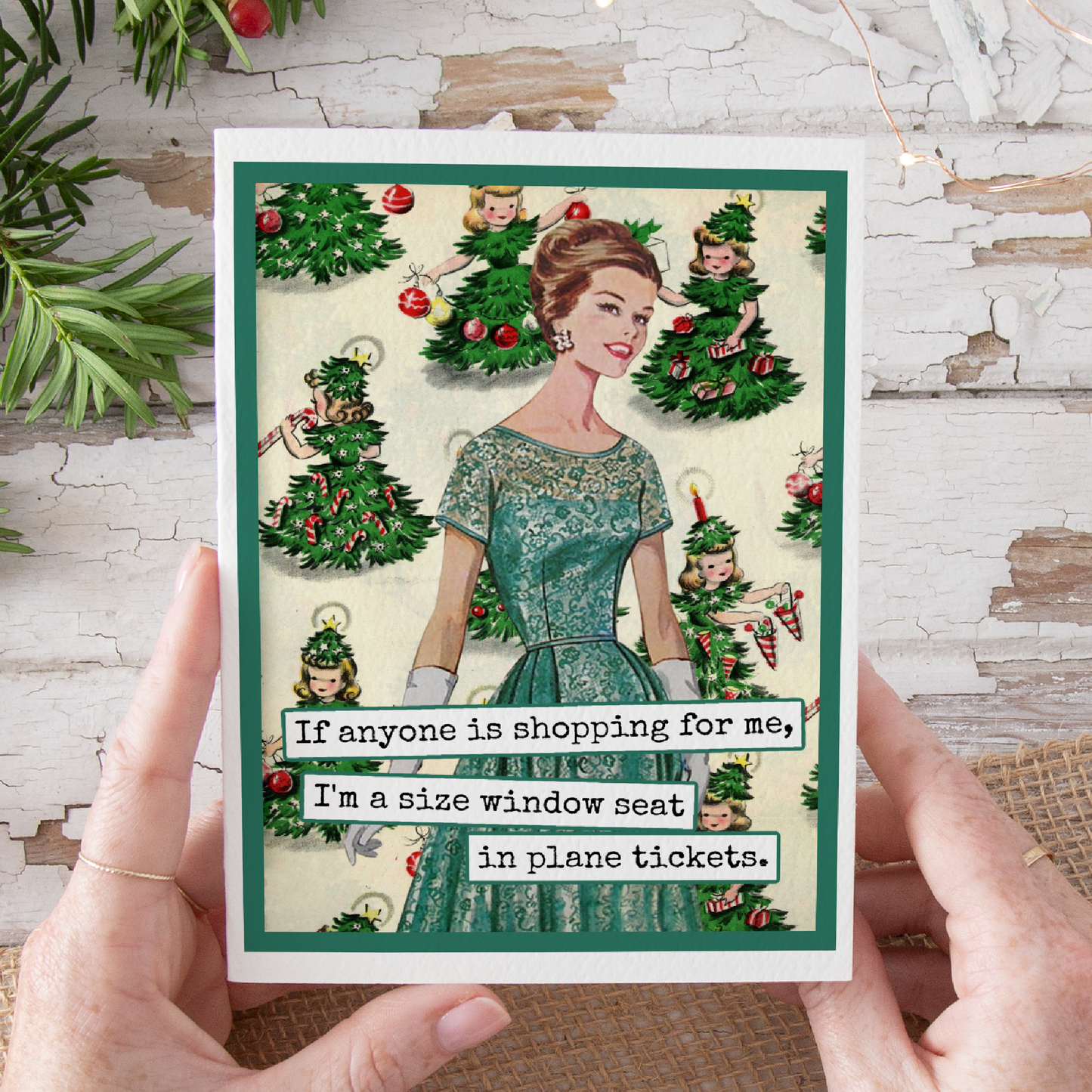 Raven's Rest Studio - Funny Christmas Card. If Anyone Is Shopping For Me...