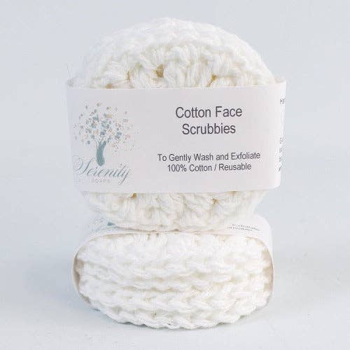 Serenity Soaps - Cotton Face Scrubbies: Confetti