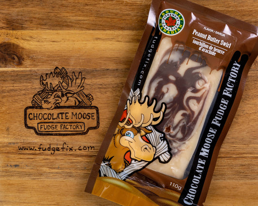 Chocolate Moose Fudge Factory - Fudge - Peanut Butter Swirl 110g