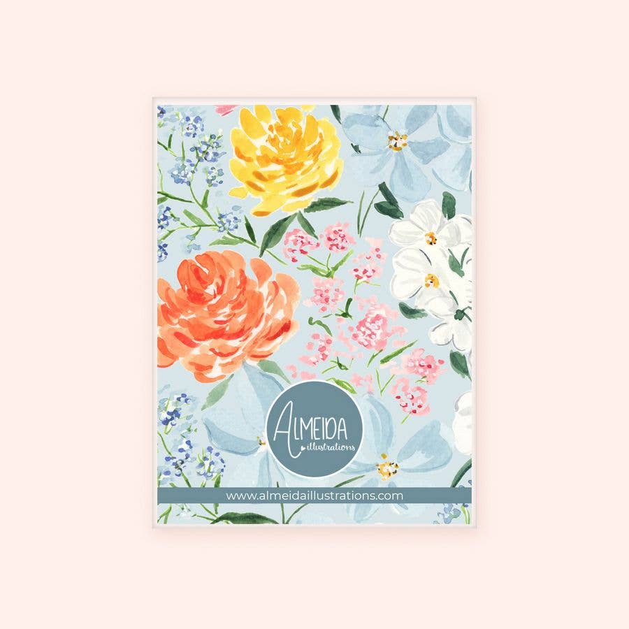 Almeida Illustrations - Christmas Skates Magnet Set