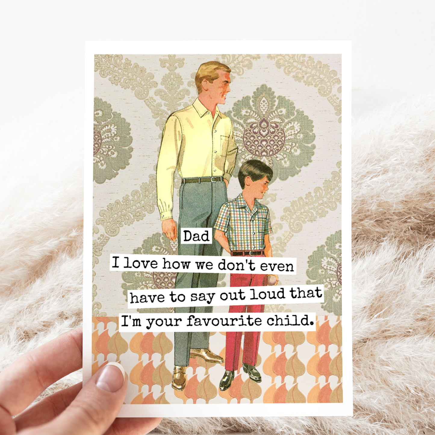 RAVEN'S Rest Studio - Greeting Card. Dad I Love How We Don't Even Have To Say...