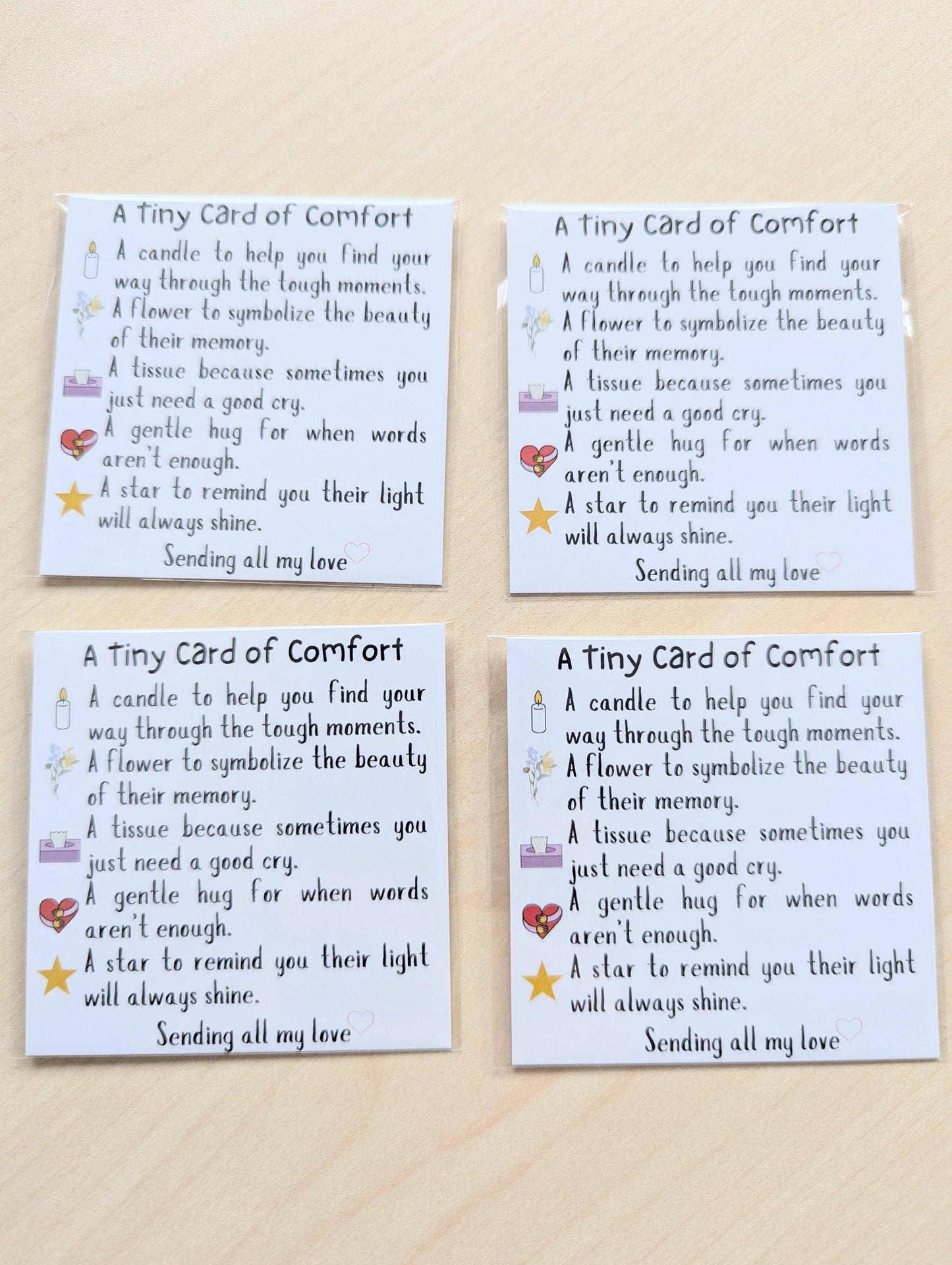 Uplifted Ink - Comfort Sympathy Card - Gentle Reminder of Love & Support