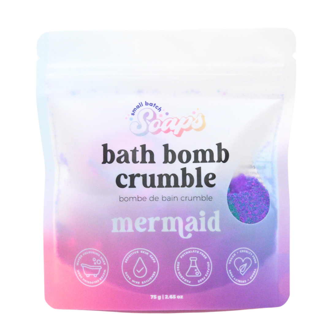 Small Batch Soaps - Mermaid Bath Bomb Crumble: Mini (75 g)