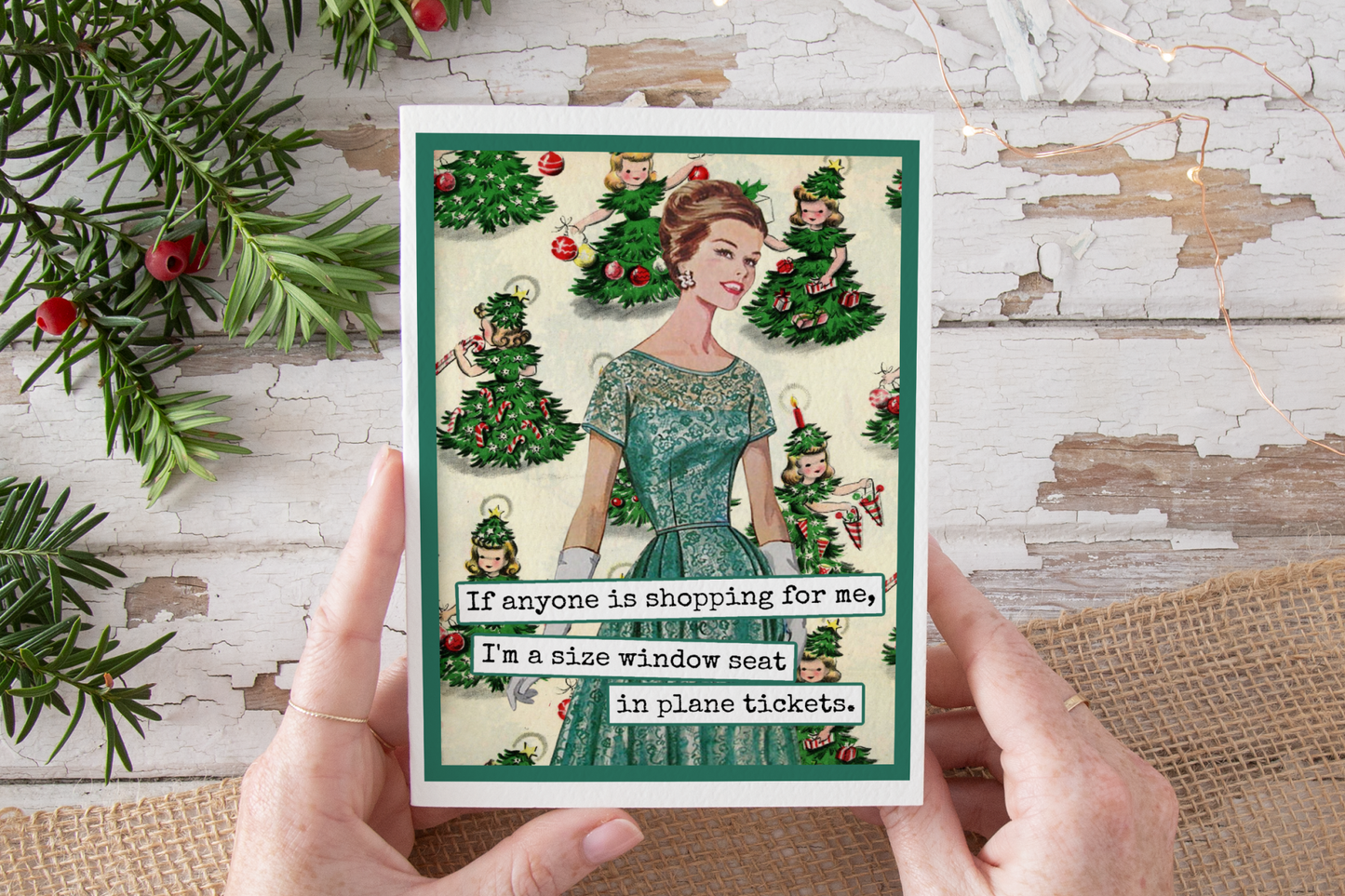 Raven's Rest Studio - Funny Christmas Card. If Anyone Is Shopping For Me...