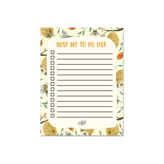 Jaybee Design - Busy Bee To Do List- 25pg Notepad