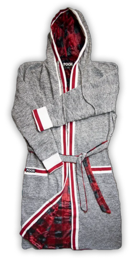 POOK - Pook Faux Fur Reversible Housecoat: Large/XLarge