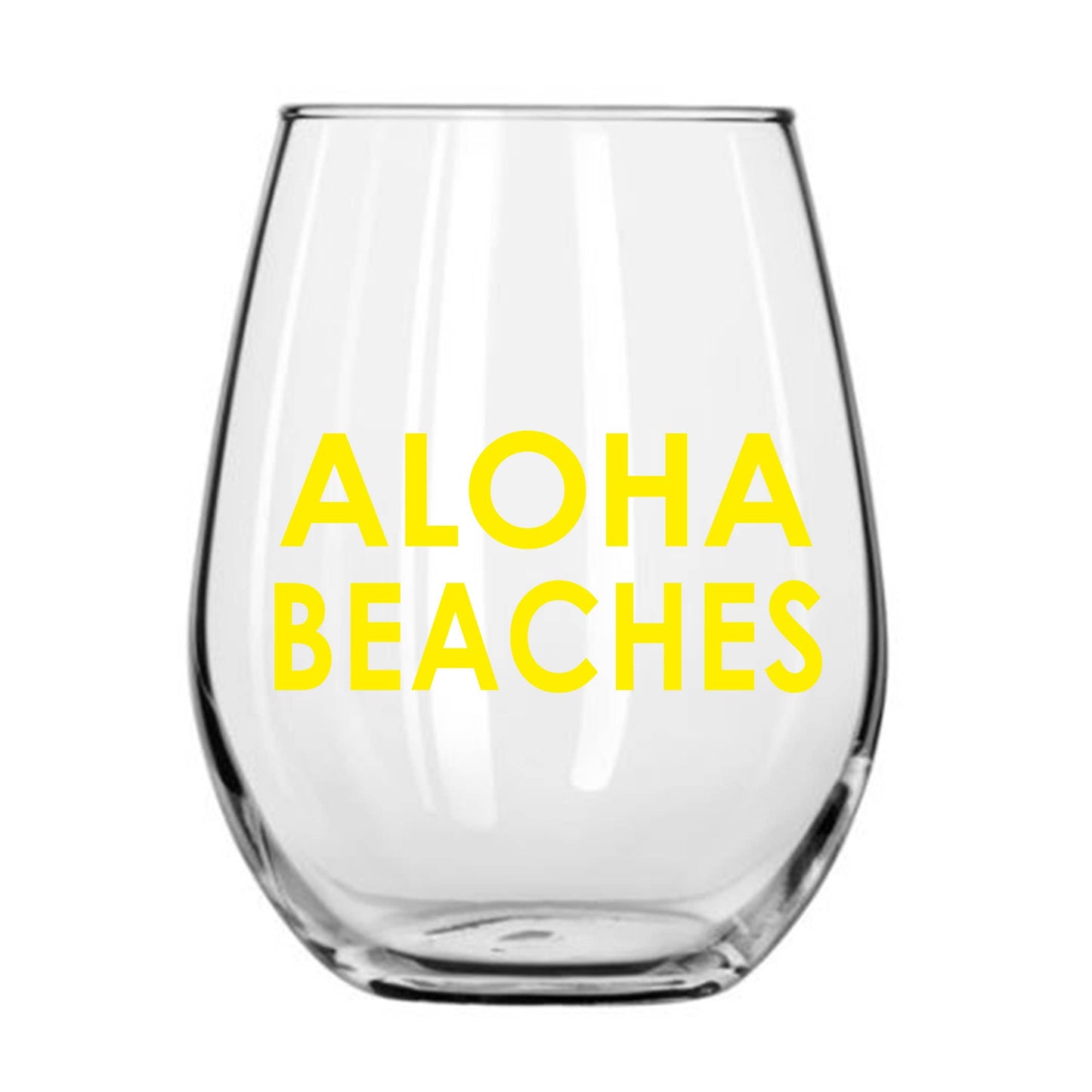 Walton Wood Farm Corp. - ALOHA BEACHES WINE GLASS