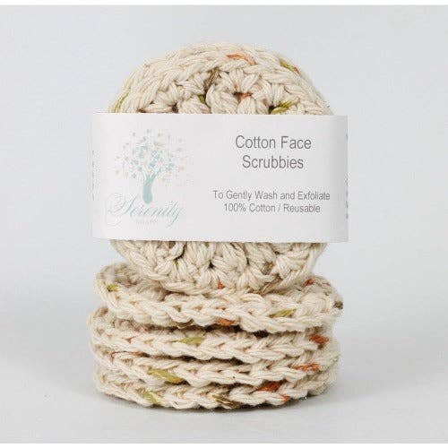 Serenity Soaps - Cotton Face Scrubbies: Confetti