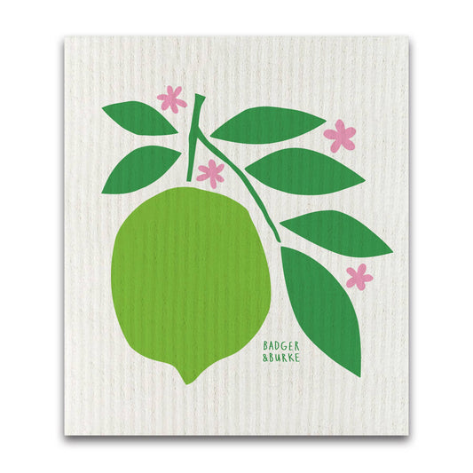 Badger & Burke - Lime Sponge Cloth / Reusable Paper Towel