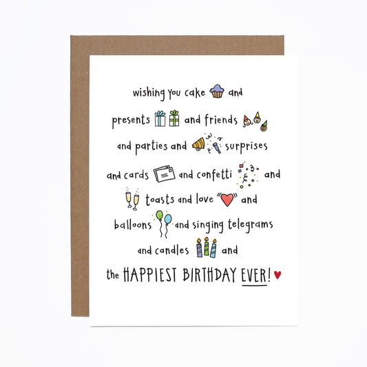 carolyndraws - Happiest Birthday Card