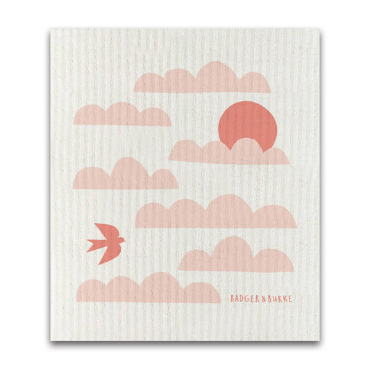 Badger & Burke - Cloudy Sky Swedish Sponge Cloth / Reusable Paper Towel