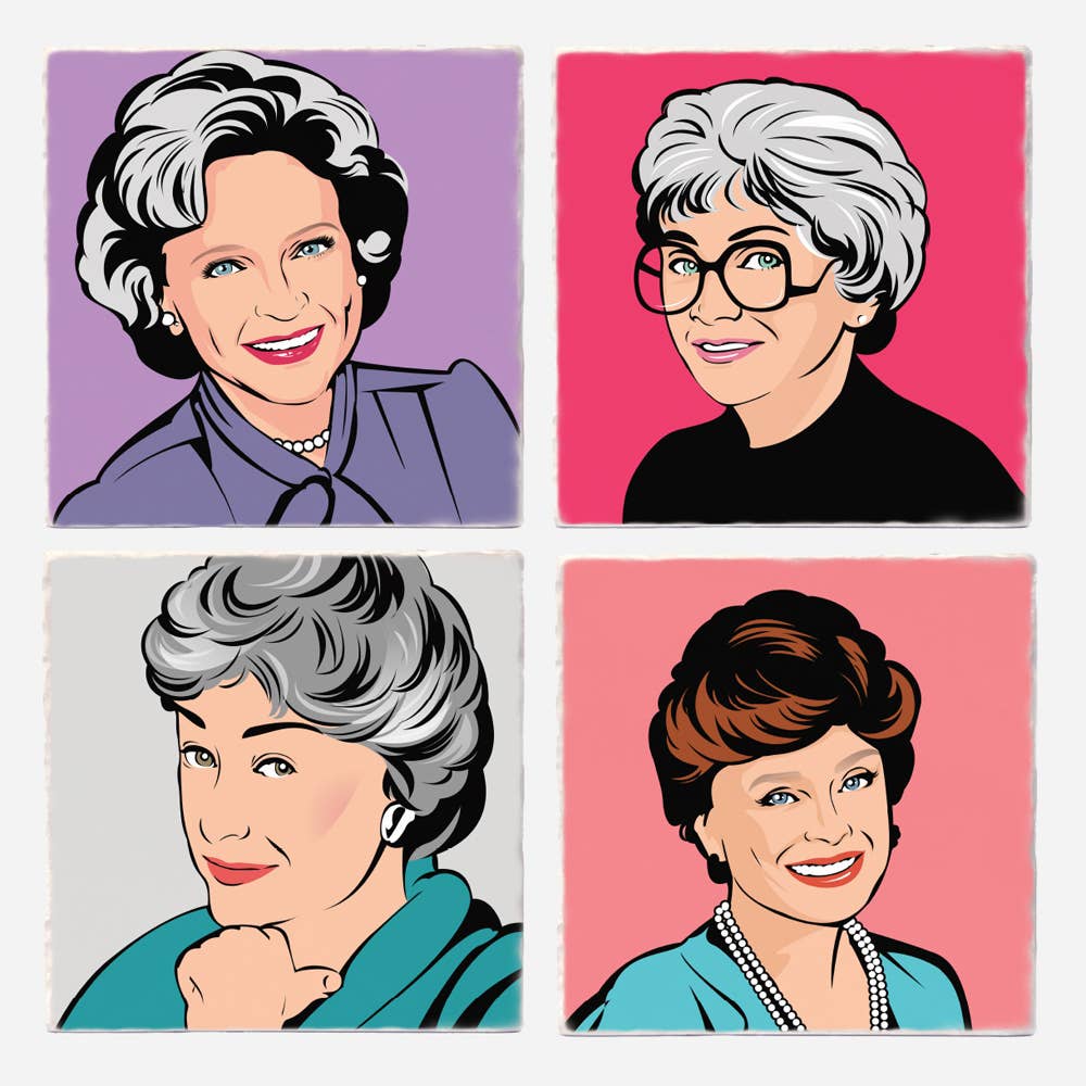 Versatile Coasters Canada - Golden Girls Coasters: 4"x4"