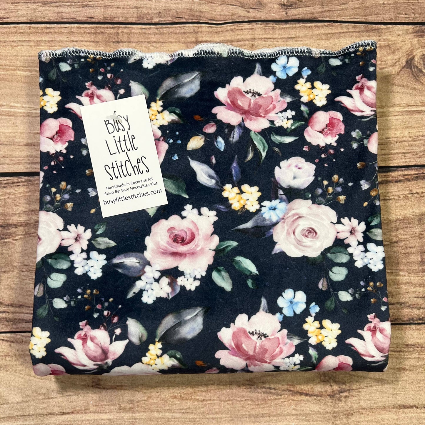 Busy Little Stitches - Botanical Bloom Toddler Blanket