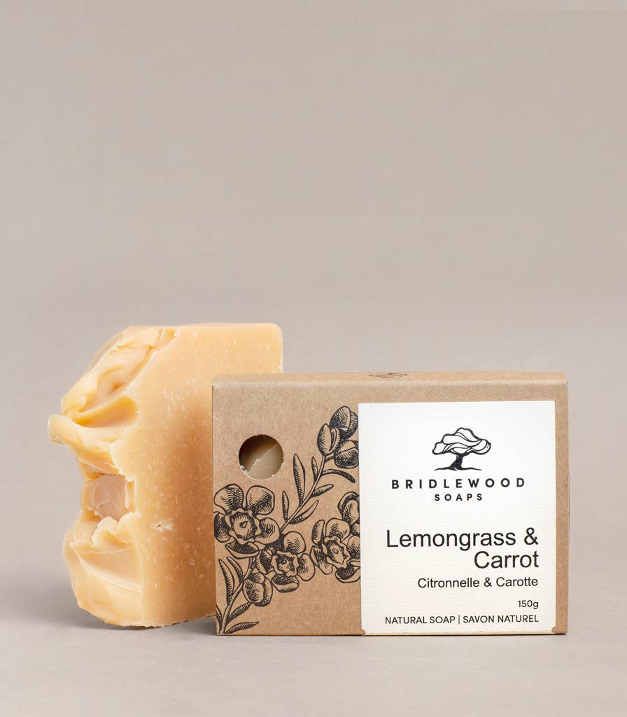 Bridlewood Soaps - Individually Boxed Soap: Lemongrass + Carrot