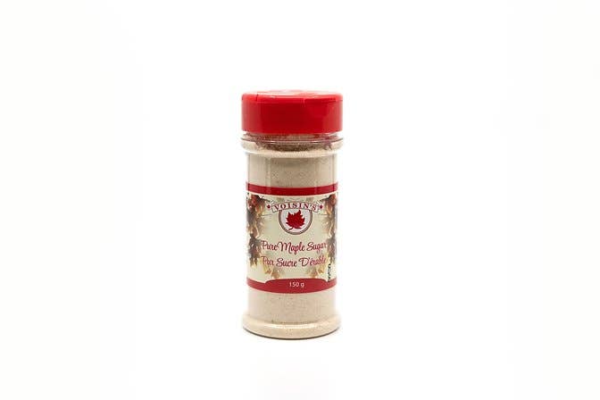 Voisin’s Maple Products - Granulated Maple Sugar: 150g Sugar Shaker Jar
