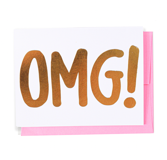The Penny Paper Co. - Greeting Card, OMG!