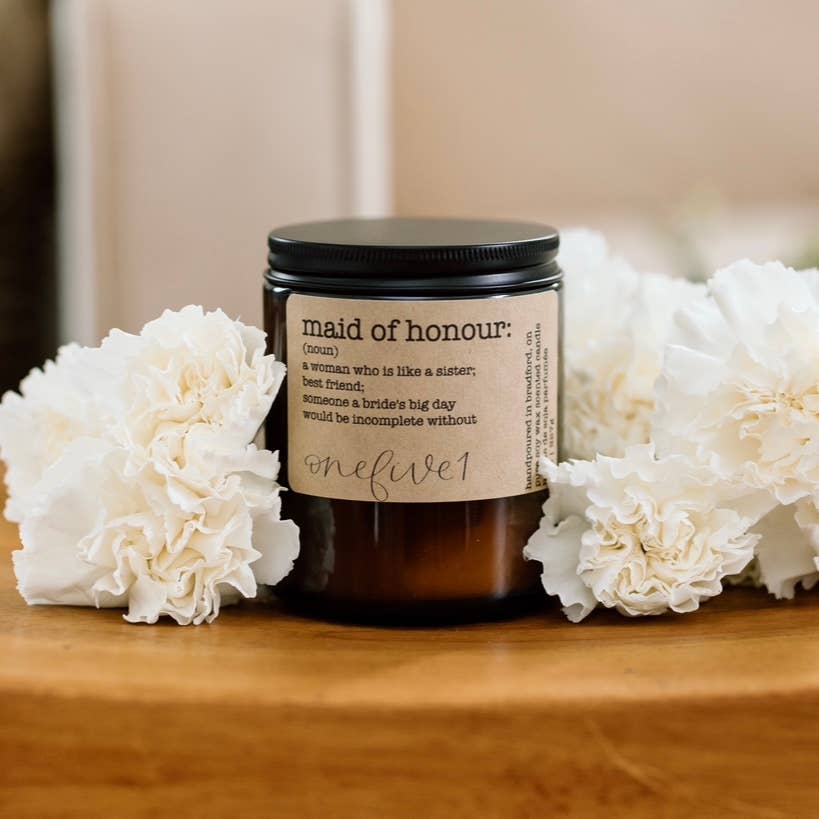 onefive1 - Maid of honour definition soy candle