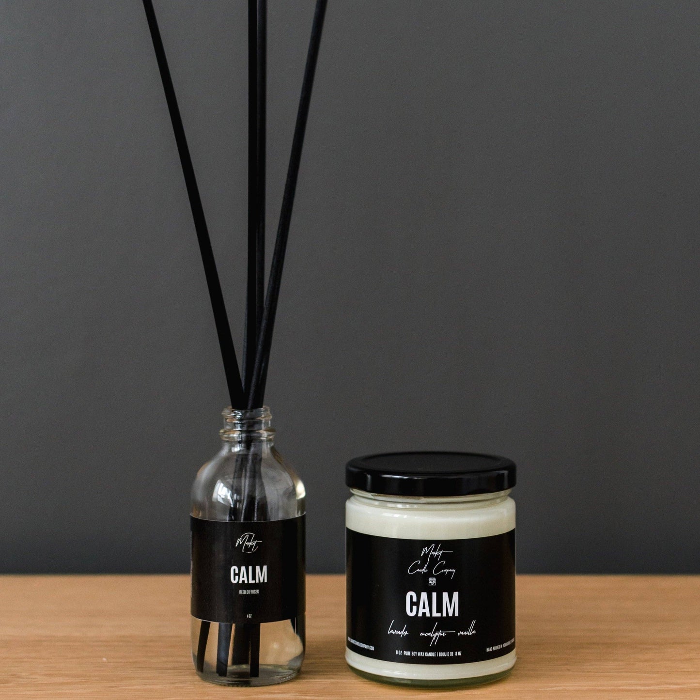 Market Candle Company - CALM DIFFUSER REEDS: STANDARD LABEL