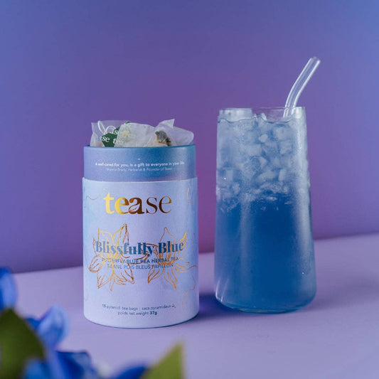 Tease | Wellness Tea Blends + Accessories - Blissfully Blue  | Colour Changing Wellness Tea