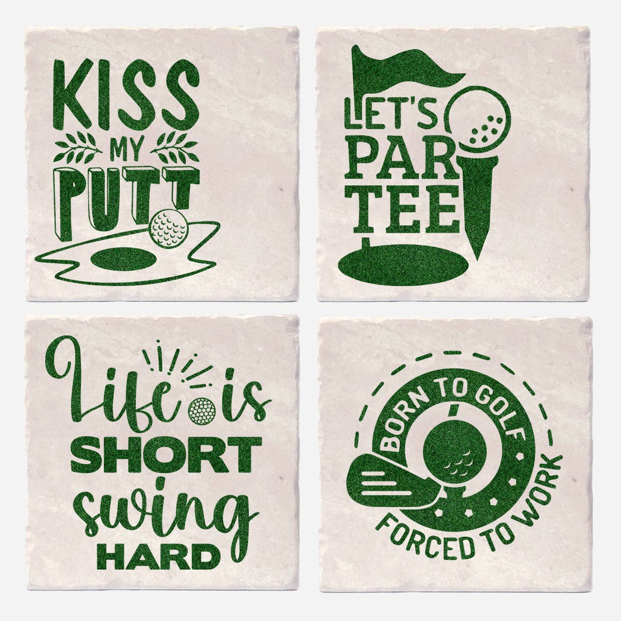 Versatile Coasters Canada - Golf Grass Sayings Themed Coasters
