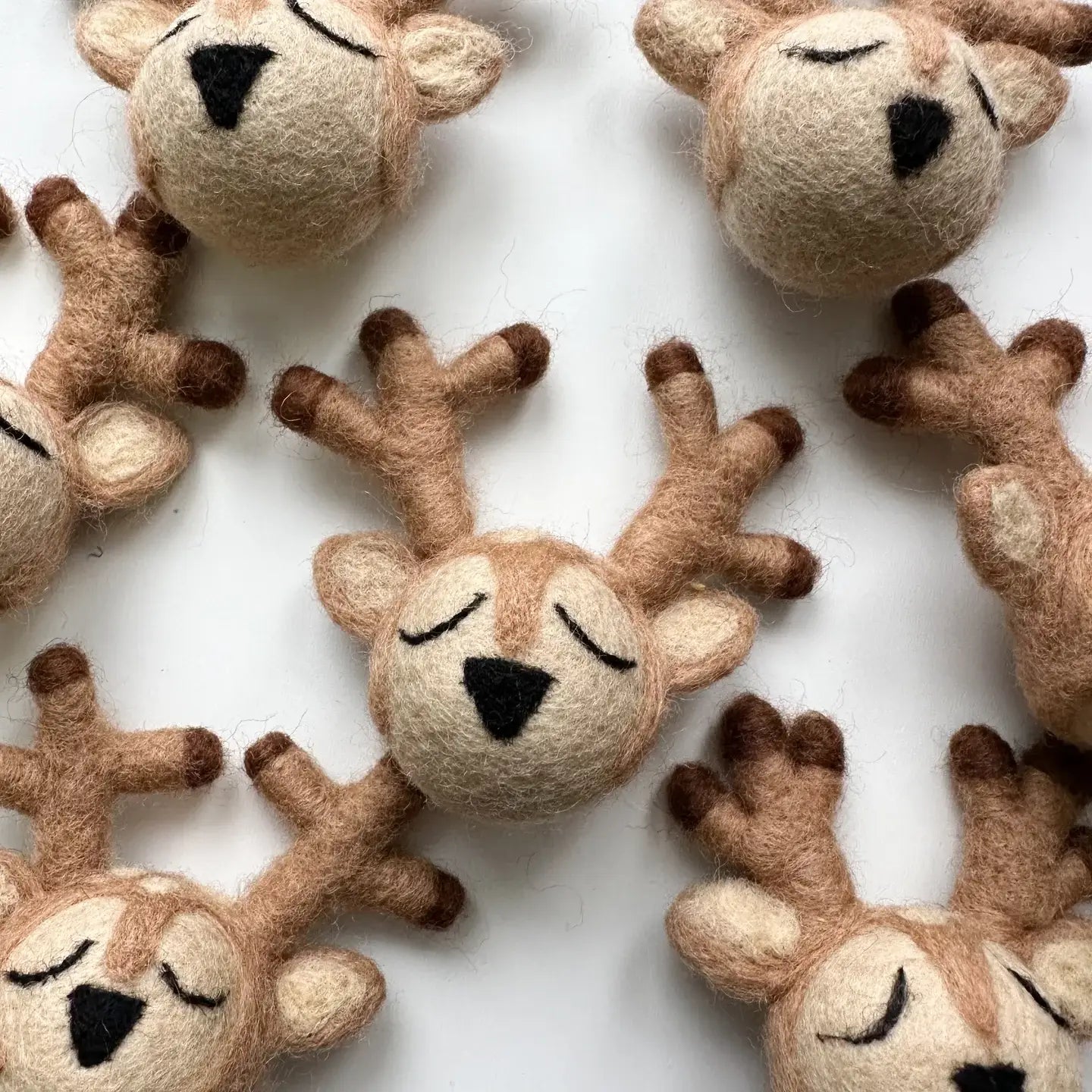 Sewing Seeds Play - One Deer Head Felt Ball With Antlers
