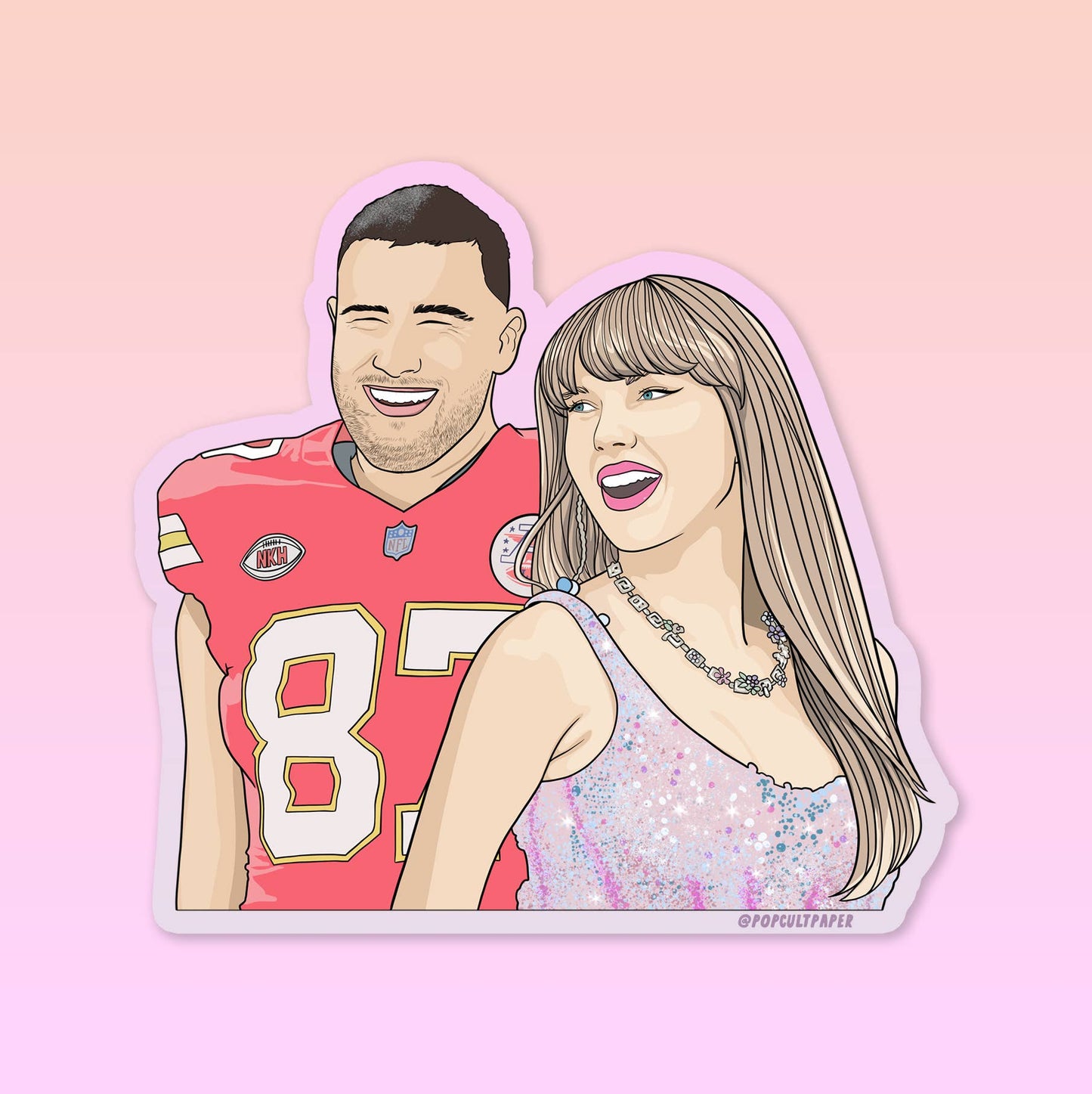 Pop Cult Paper - Pop Culture Vinyl Sticker - Taylor Swift & Travis