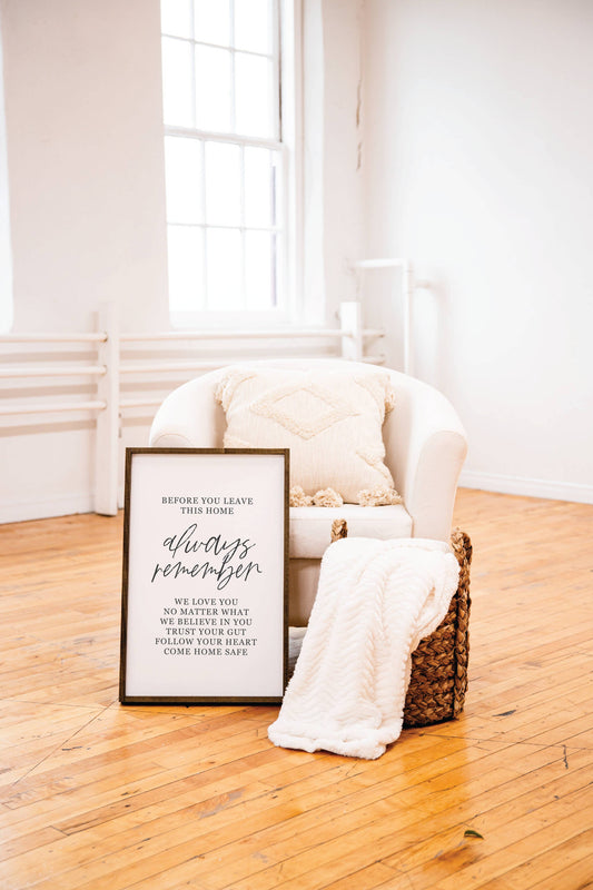 Notes in Knots - Always Remember Sign: 12x16