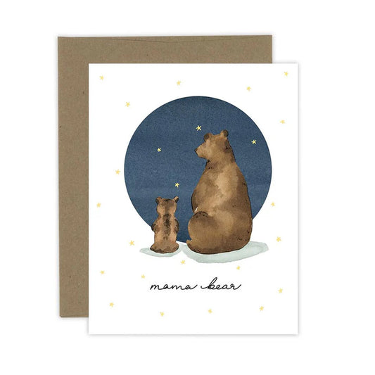 Almeida Illustrations - Mama Bear Mother's day card: White