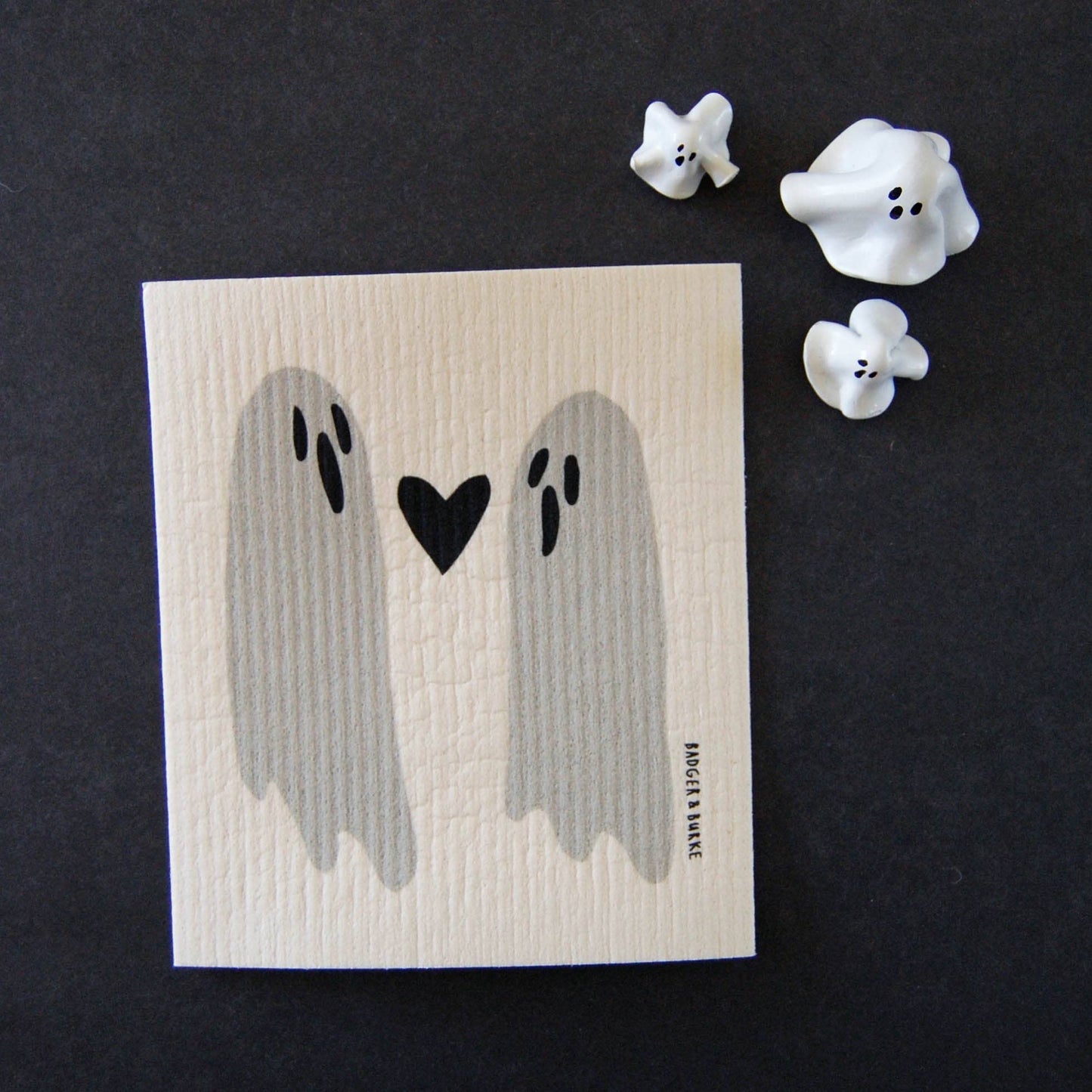 Badger & Burke - Ghosts Sponge Cloth / Reusable Paper Towel