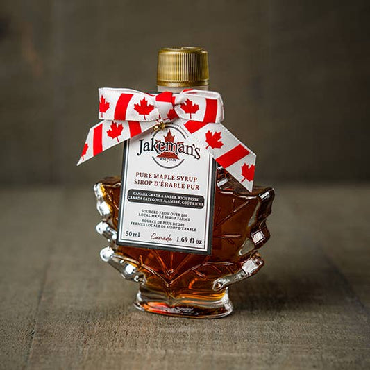 Jakeman's Maple Products - Pure Maple Syrup - Autumn Leaf Glass, 50ml